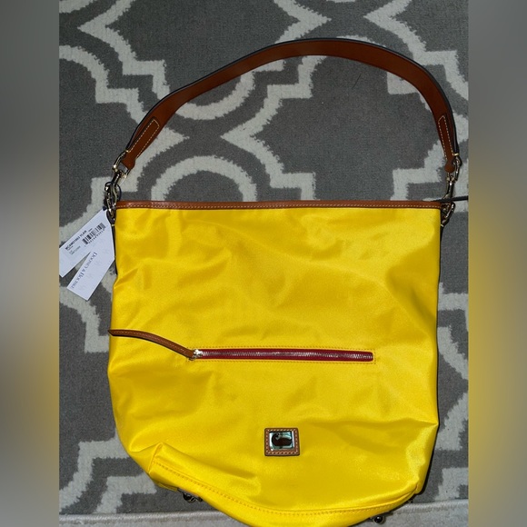 Dooney & Bourke Bags Dooney And Bourke Yellow Nylon Hobo Purse New